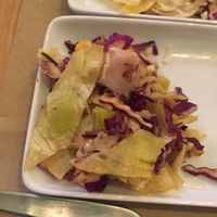 Old, limp, discoloured salad. We were very disappointed! at Organic's in Sevilla