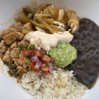 Fajita del ray bowl at Tocaya Modern Mexican in Venice