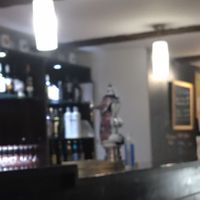 Cant decide if the beer is offensive or not. It’s an unusual choice   at Petiscos in Santiago De Compostela