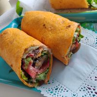 Eggplant wrap at 100% Le Bar a Jus in Colmar