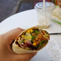 Wrap texan at 100% Le Bar a Jus in Colmar