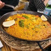Veg paella  at Gusto Ristobar in Sevilla