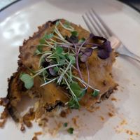 Vegan moussaka at Gusto Ristobar in Sevilla