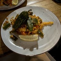 Vegan Paella at Gusto Ristobar in Sevilla