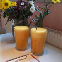 Freshly pressed juice at Napoljonska in Berlin
