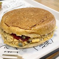 Chickpea vegan sandwich 🥪  at Raw Press in South West London