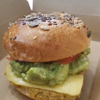 Nicoise Melt sandwich with avo instead of capers at Raw Press in South West London