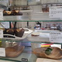 Dessert shelf at Raw Press in South West London