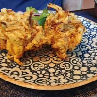 Huge onion bhaji at Blue Lotus in Vilnius