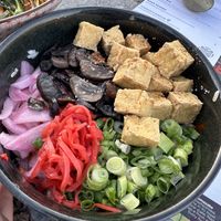 Bibimbap with fried tofu   at moto-i in Minneapolis