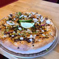 Vegan Taco pizza (no cheese) at Pie-Sci in Detroit