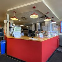 ordering counter   at Pie-Sci in Detroit