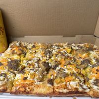 Vegan breakfast pizza!!  at Pie-Sci in Detroit