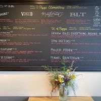 The menu at Pie-Sci in Detroit