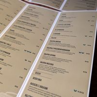 vegan options labelled with double V at Radio Cafe in Warsaw