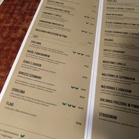 vegan options labelled at Radio Cafe in Warsaw