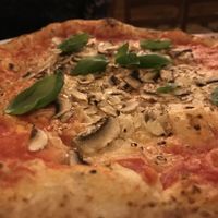 Margarita with mushrooms and vegan cheese   at Ogien in Wroclaw