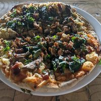 Excellent bbq pizza! at Tandana in Quito