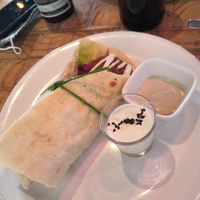 Falafel wrap with aji and homemade mayonnaise at Tandana in Quito