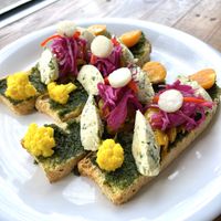 Best bruschetta in the whole world  at Tandana in Quito