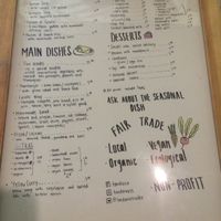 Tandana’s menu  at Tandana in Quito