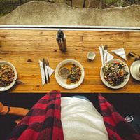Different dishes at Tandana in Quito