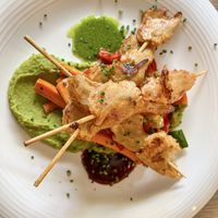 Vegan Yakitori with vegetables   at Restaurant Quay in Mallorca
