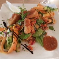 Soja Nuggets on Quinoa at Restaurant Quay in Mallorca