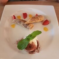 Cigar of nuts and ice Cream at Restaurant Quay in Mallorca