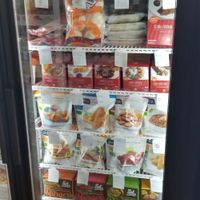 Vegan products refrigerated at Good Rebel in Toronto