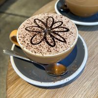 Hot chocolate with soy milkk  at Coffee Culture in Christchurch