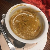 Pumpkin soup at Coffee Culture in Christchurch