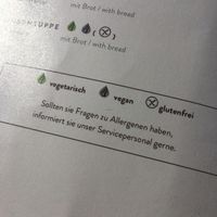 Clearly marked menu at Bosek's Salt & Sugar in Wagrain