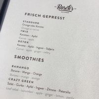 Fresh juices and smoothies at Bosek's Salt & Sugar in Wagrain