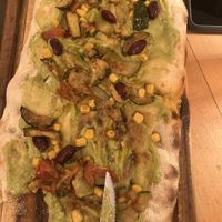 Pizza with guacamole   at Bosek's Salt & Sugar in Wagrain