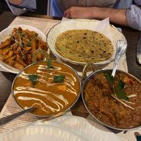 Masala chips, tofu makhani, ringan no oro  at Sanskruti Restaurant in Liverpool