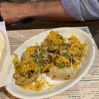 Sev puri at Sanskruti Restaurant in Liverpool