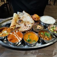 Thalli special (Tuesday and Wednesday). Delicious! at Sanskruti Restaurant in Liverpool