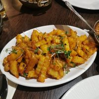 Masala chips at Sanskruti Restaurant in Liverpool