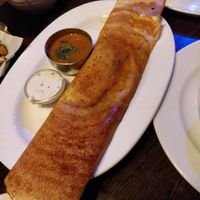 Mushroom dosa at Sanskruti Restaurant in Liverpool