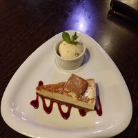 Lotus cheesecake at Sanskruti Restaurant in Liverpool