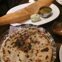 Mushroom Dosa.
Puran Pori. at Sanskruti Restaurant in Liverpool
