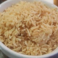 Pilau rice at Sanskruti Restaurant in Liverpool