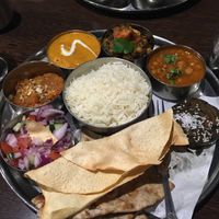Vegan thali  at Sanskruti Restaurant in Liverpool
