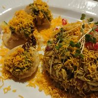 Vegan street food sharing starter at Sanskruti Restaurant in Liverpool