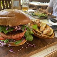 Vegan burger - sooo good!  at Balde Food & Bar in Biograd Na Moru