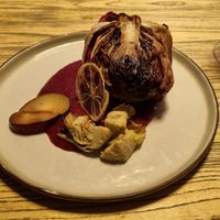 Red cabbage, plum, artichoke, lemon at BROEI in Utrecht