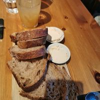 Sourdough bread with Miso butter at BROEI in Utrecht