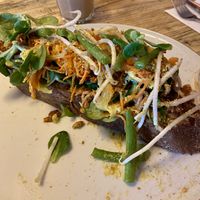 Sandwich Gado gado: tasty, but the crust of the bread was too hard for my taste  at BROEI in Utrecht
