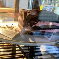 Chocolate/raspberry cream cake  at BROEI in Utrecht
